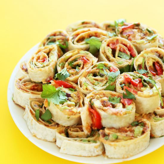 6-Layer Vegan Mexican Pinwheels