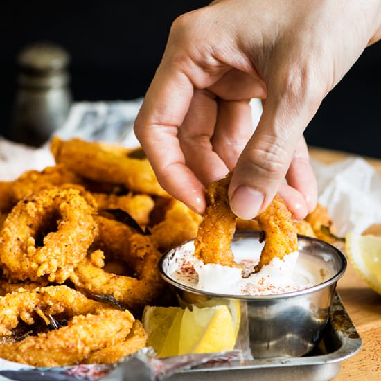 Curried Fried Calamari