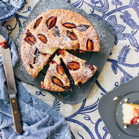Cardamom Plum Cake