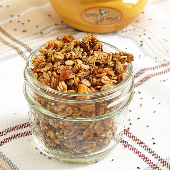 Honey Almond Chia Granola
