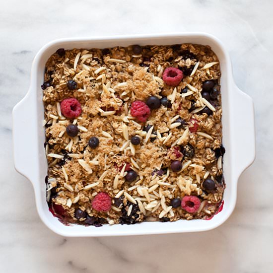 Vanilla Berry Baked Oatmeal