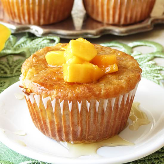 Banana Quinoa Mango Muffins