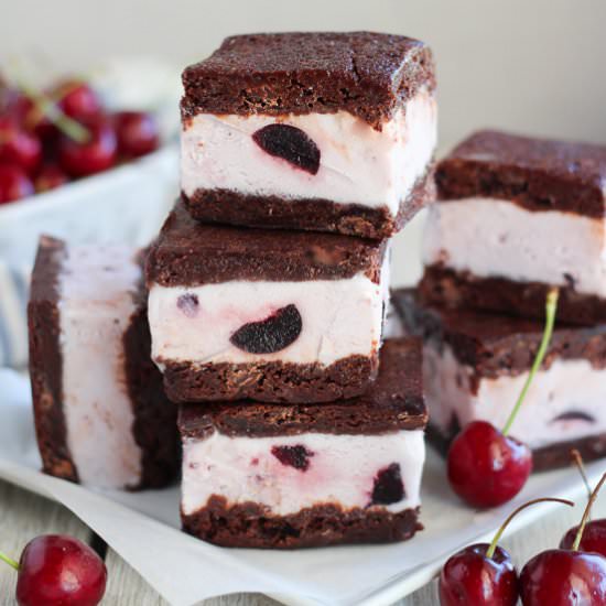 Brownie Ice Cream Sandwiches