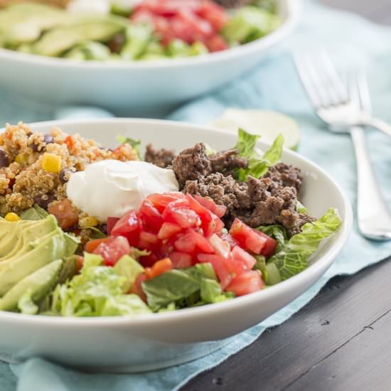 Southwest Quinoa Salad Taco Bowl
