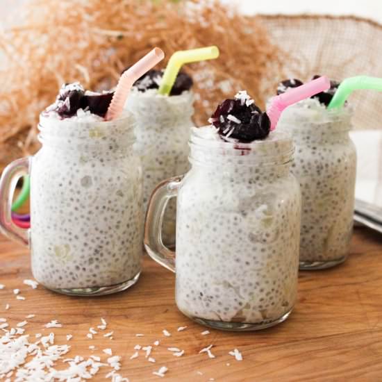 pina colada chia pudding