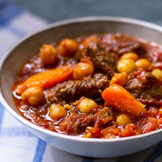 Spiced Braised Beef With Chickpeas