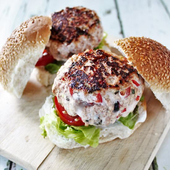 Tandoori Chicken Burgers