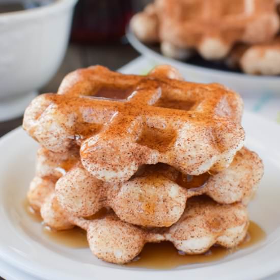 Easy Cinnamon Sugar Waffles