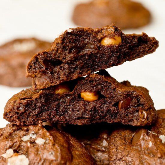 Smoked Sea Salt Chocolate Cookies