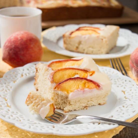 Peaches and Cream Coffee Cake
