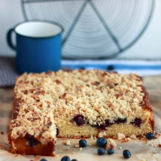 Blueberry Streusel Blondies