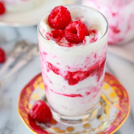 Raspberry Rhubarb Fool