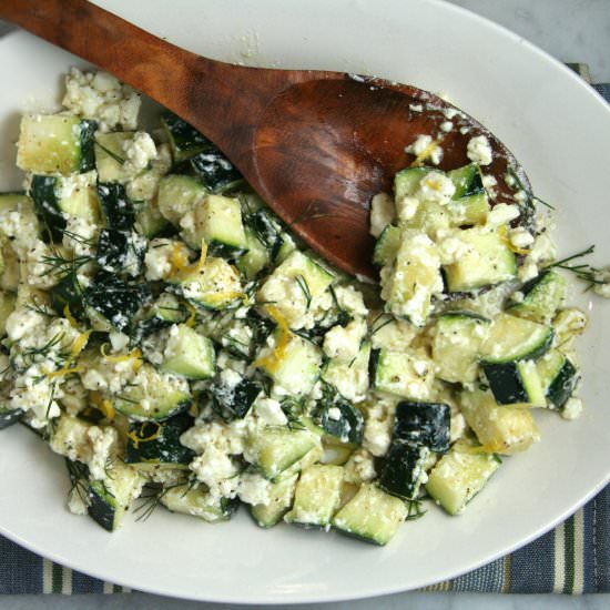 Greek-Inspired Zucchini Salad