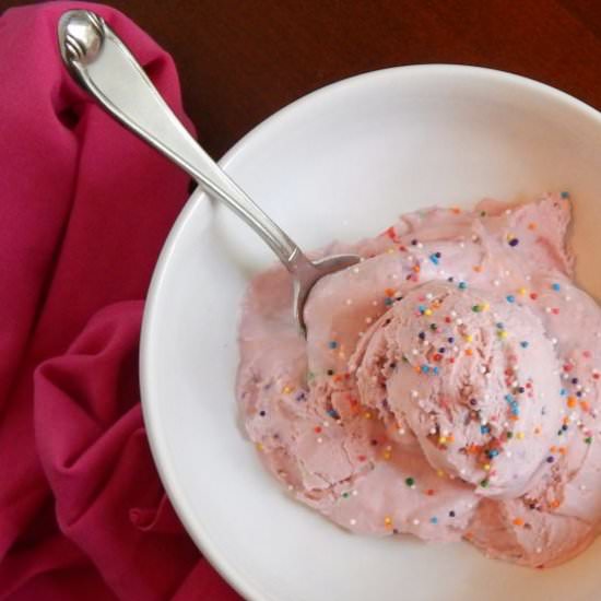 Vegan Cake Batter Ice Cream