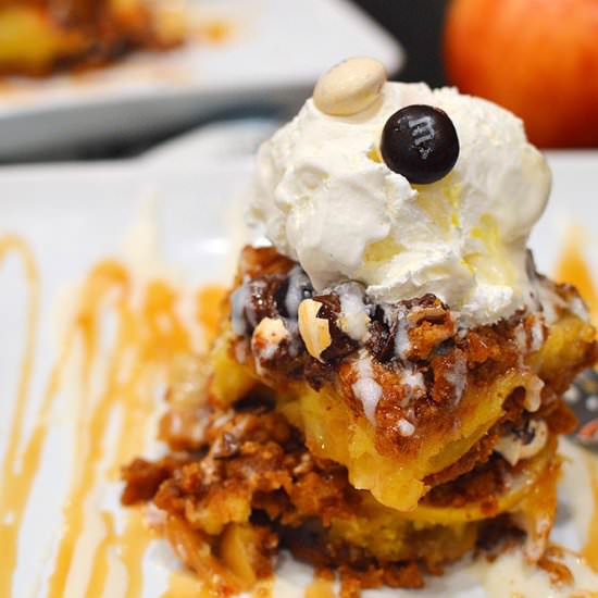 Caramel & Sea Salt Apple Bars