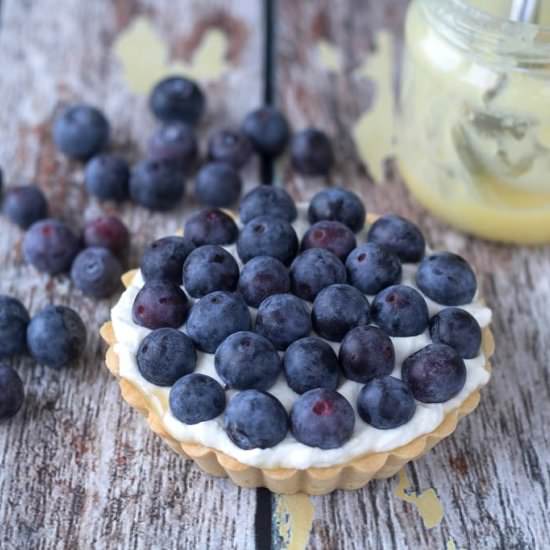 Lemon Curd & Blueberry Mini Tart