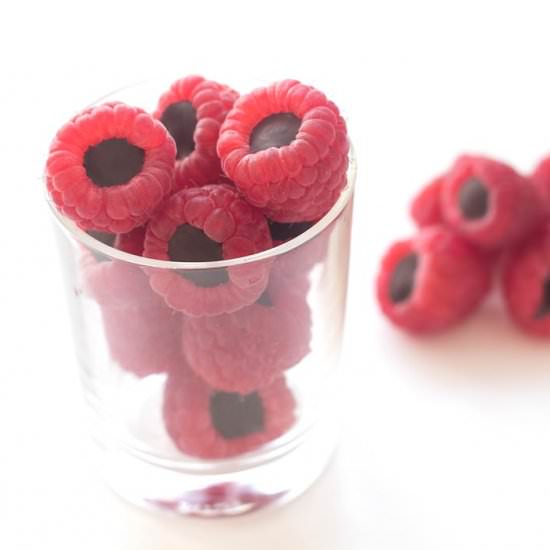 Chocolate Filled Raspberries