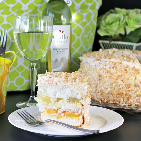 Tropical Angel Food Cake