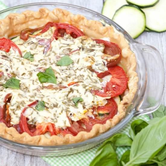 Tomato Zucchini Pie