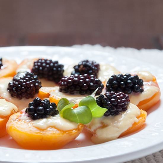 Apricots, Blackberries, Mascarpone