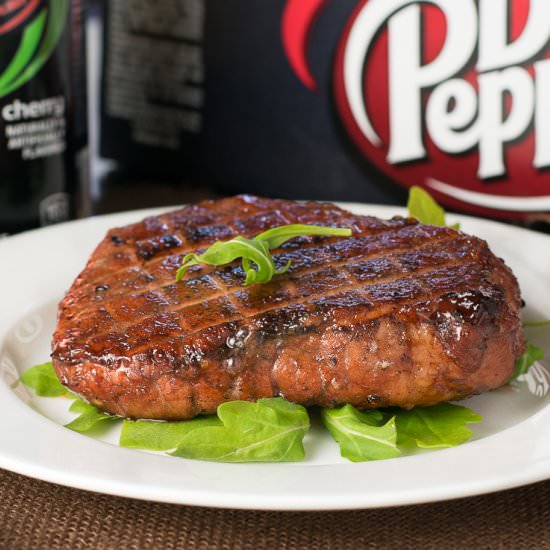 Dr Pepper Cherry Glazed Pork Loin