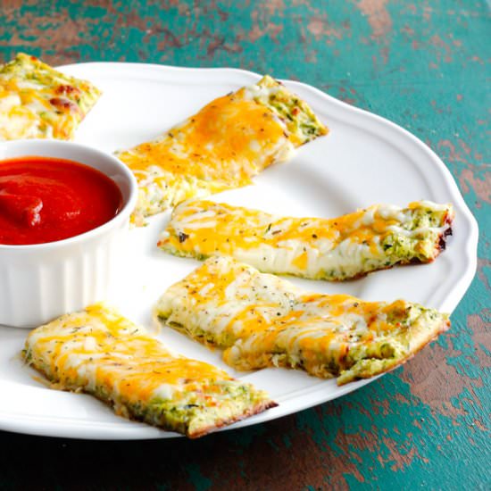 Cheesy Zucchini Breadsticks
