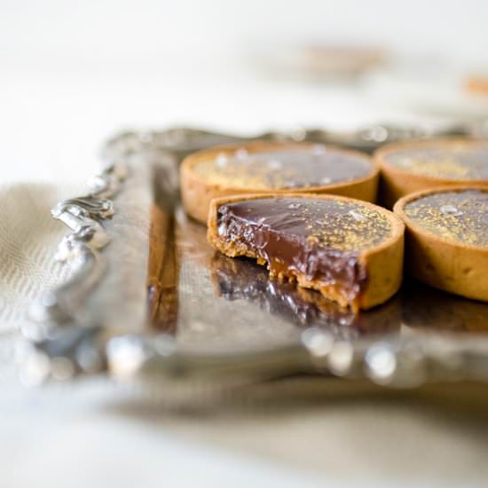 Salted Caramel and Chocolate Tart