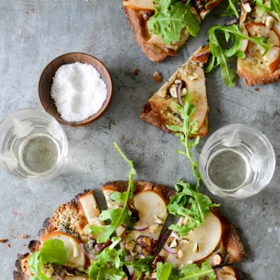 Blue Cheese, Pear & Hazelnut Pizza.