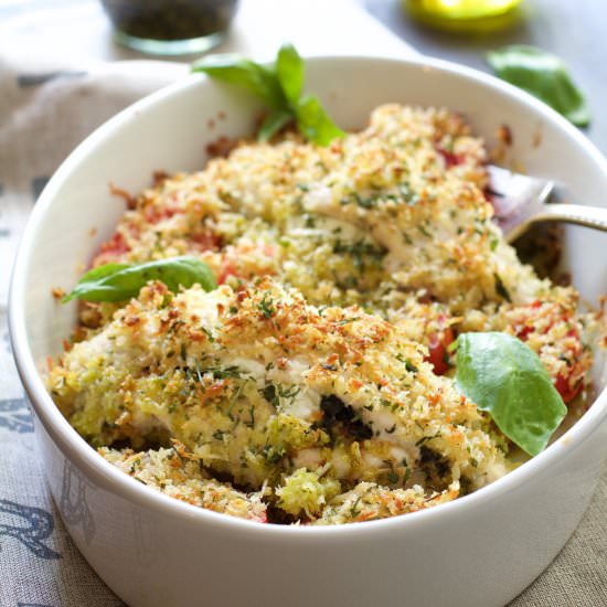 Pesto & Goat Cheese Stuffed Chicken