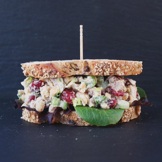 Cranberry Walnut Chickpea Salad