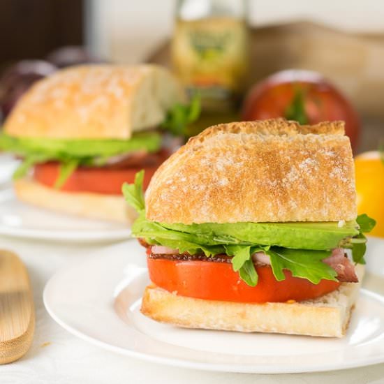 Marinated Tomato Gourmet BLT