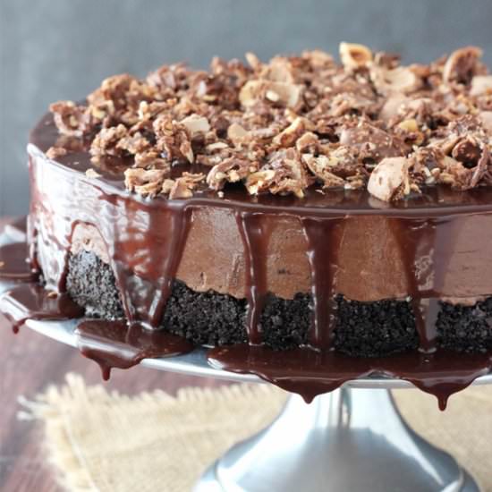 No Bake Nutella Cheesecake