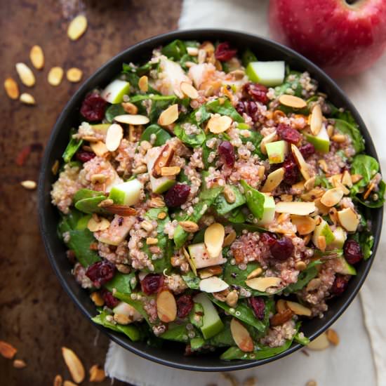 Easy Almond Apple Quinoa Salad