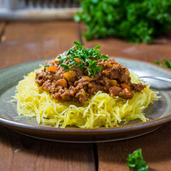 Spaghetti Squash Bolognese