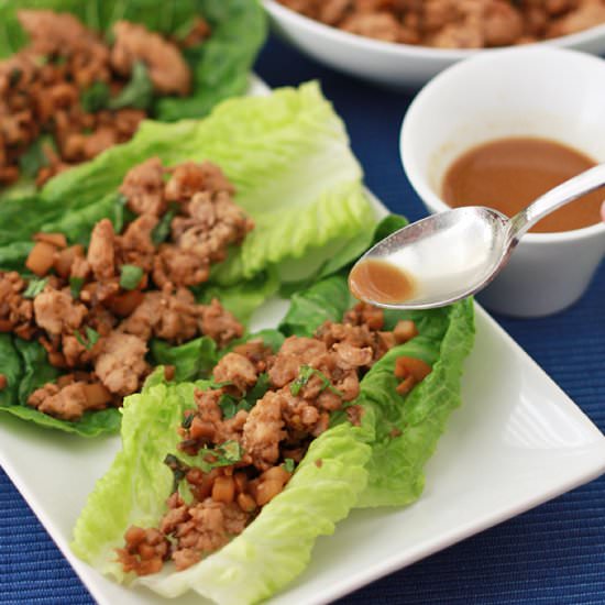 Paleo Chicken Lettuce Wraps