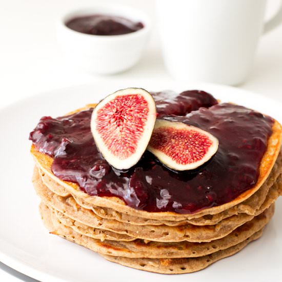Oil Free Pancakes (Vegan + GF)