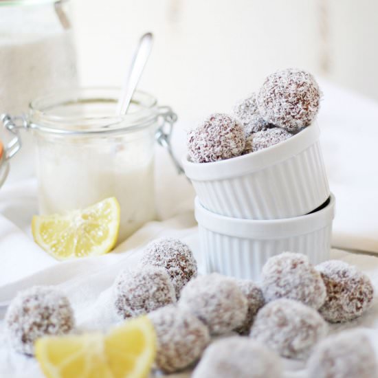 Lemon & Coconut Truffles