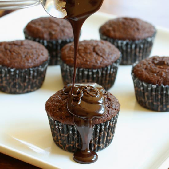 Mega Healthy Chocolate Cupcakes