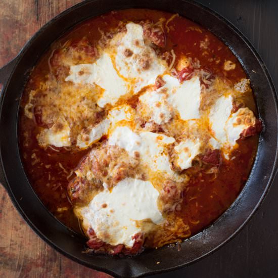 Lightened Up Chicken Parmesan