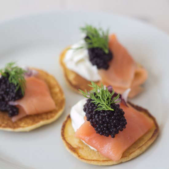 Blinis with Smoked Salmon