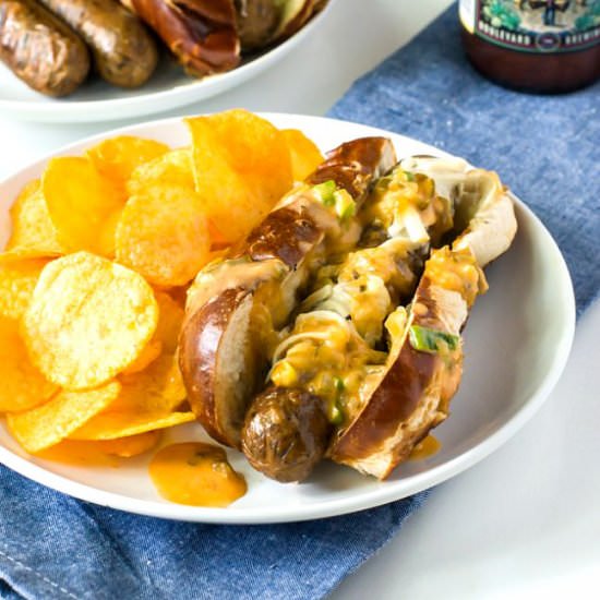 Vegan Reuben Brats