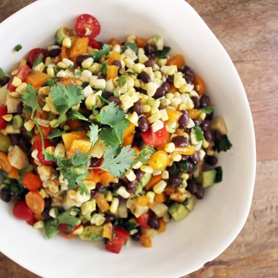 Corn + Black Bean Chopped Salad