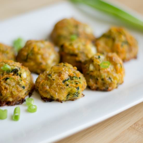 Zucchini Cheddar Bites