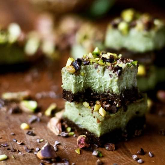 Dreamy Creamy Pistachio Squares