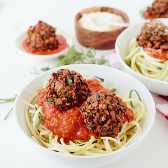 Spaghetti and Gluten Free Meatballs