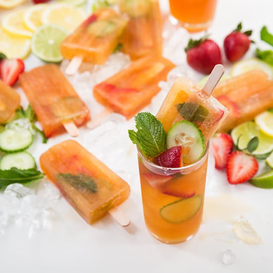 Pimm’s Popsicles