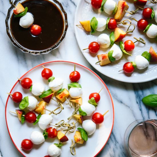 Caprese Skewers with Balsamic