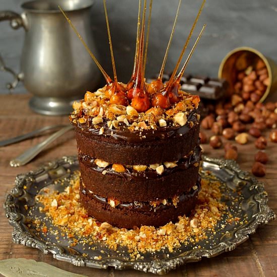 Mini Chocolate Nutella Cake