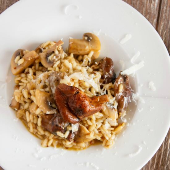 Mushroom and Balsamic Risotto