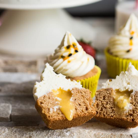 Chocolate Passionfruit Cupcakes